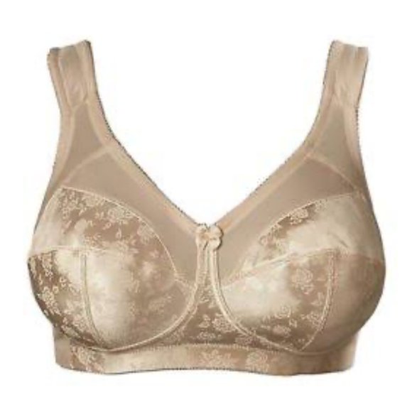 NWT Cortland Intimates (Venus) Full Figure Wireless Seamed Everyday Bra 7102 BG - Picture 2 of 6